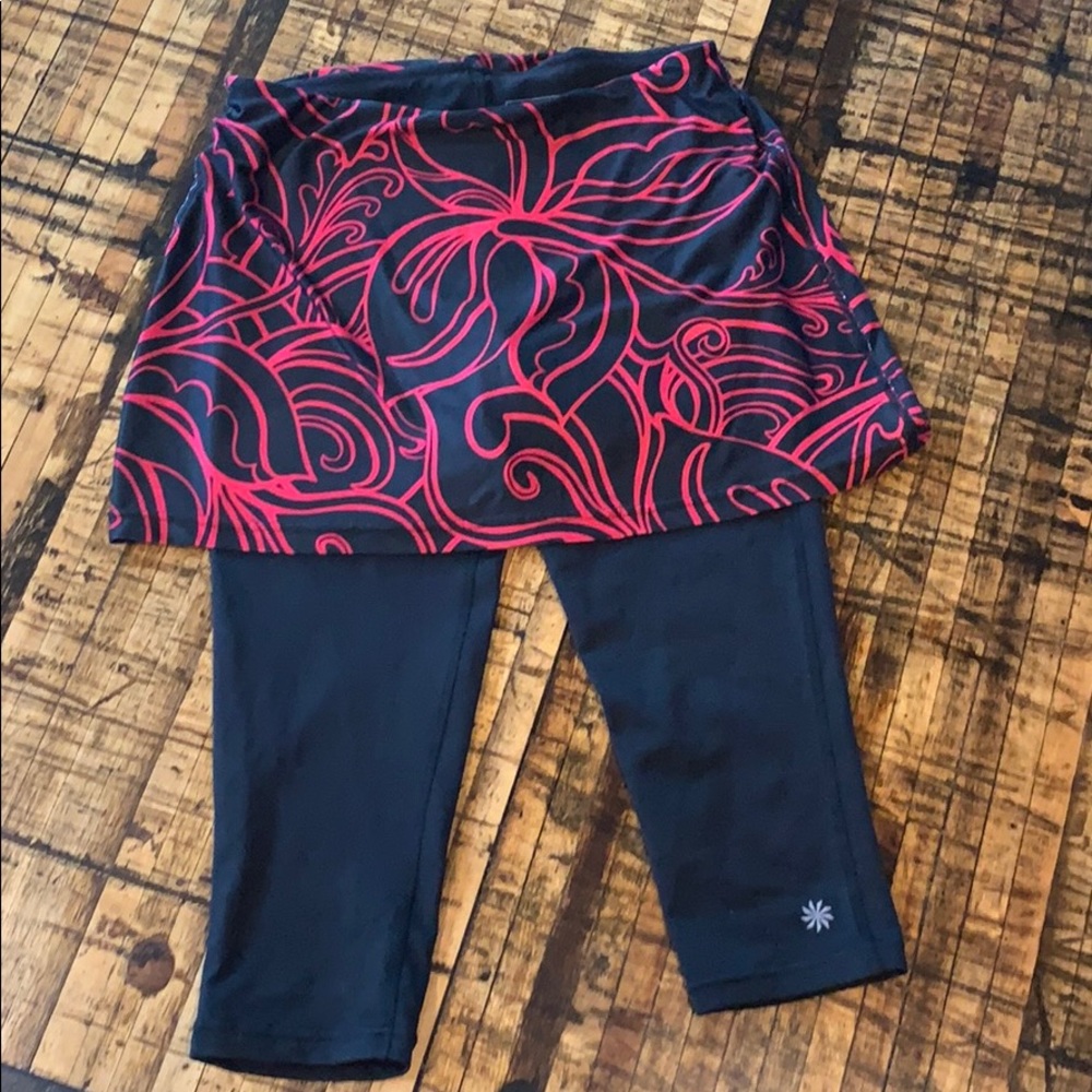 Athleta Capri Legging/Skirt Combo